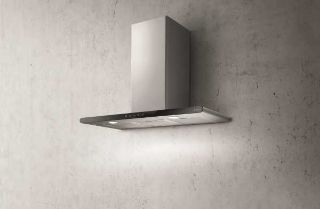 Picture of Elica 80cm Galaxy Chimney Hood Black Glass + Stainless Steel