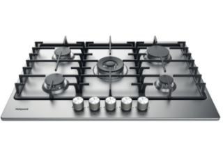 Picture of Hotpoint 75cm 5 Zone Gas Hob Stainless Steel