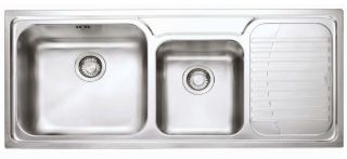 Picture of Franke Galassia Double Bowl Inset Sink RHD Stainless Steel Pack