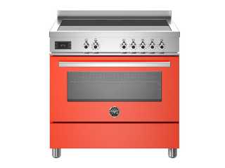 Picture of Bertazzoni Professional 90cm Range Cooker Single Oven Induction Gloss Orange