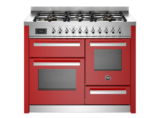 Picture of Bertazzoni Professional 110cm Range Cooker XG Oven Dual Fuel Gloss Red