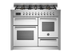 Picture of Bertazzoni Professional 110cm Range Cooker XG Oven Dual Fuel Stainless Steel