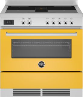 Picture of Bertazzoni Professional 90cm Range Cooker Single Aspirating Induction Gloss Yellow