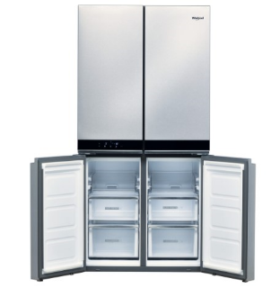 Picture of Whirlpool Freestanding 90cm 4 Door Frost Free Fridge Freezer Stainless Steel