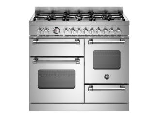 Picture of Bertazzoni Master 100cm Range Cooker XG Oven Dual Fuel Stainless Steel