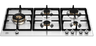 Picture of Bertazzoni Pro Series 90cm Gas Hob with Left Wok Burner Stainless Steel