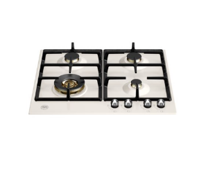 Picture of Bertazzoni Heritage Series 60cm Gas Hob with Wok Burner Ivory Chrome