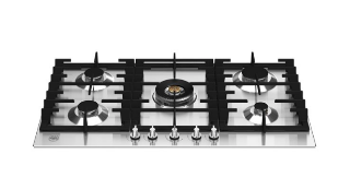 Picture of Bertazzoni Modern Series 90cm Gas Hob with Central Wok Burner Stainless Steel