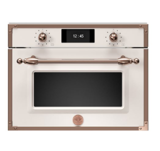 Picture of Bertazzoni Heritage Series TFT 45cm Combi-Steam Oven Ivory/Copper