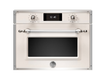 Picture of Bertazzoni Heritage Series TFT 45cm Combi-Steam Oven Ivory/Chrome