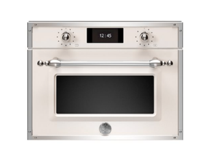 Picture of Bertazzoni Heritage Series TFT 45cm Combi-Microwave Oven Ivory/Chrome