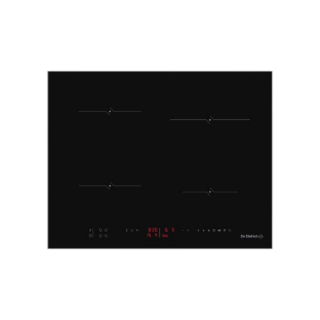 Picture of De Dietrich 65cm 4 Zones Induction Hob Red LED Master Black