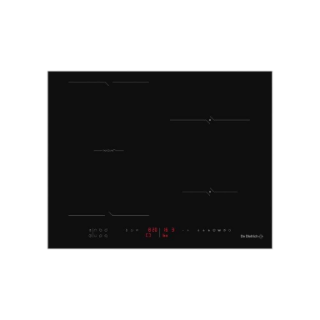 Picture of De Dietrich 65cm 4 Zones Induction Hob 2 + 1 HoriZone Red LED Master Black