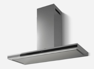 Picture of Elica 120cm Element Chimney Hood Black Soft Touch Effect and Black Glass